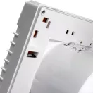Fürdőszobai ventilátor 100 mm automata zsaluval, mozgás érzékelővel 100 LVM