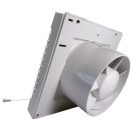 Fürdőszobai ventilátor 125 mm automata zsaluval, időzítővel és húzó kapcsolóval 125 LVLZ