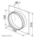 Karima telepítő kerettel 160 mm