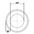 Hőszigetelés Ø 125 mm, hossza 5 m