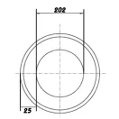 Hőszigetelés Ø 200 mm, hossza 10 m
