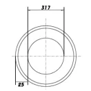 Hőszigetelés Ø 315 mm, hossza 10 m