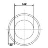 Hőszigetelés Ø 160 mm, hossza 5 m