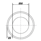 Hőszigetelés Ø 250 mm, hossza 5 m