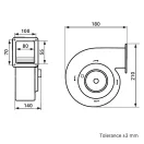 Egyoldalt szívó radiális ventilátor SKT ALU 120E