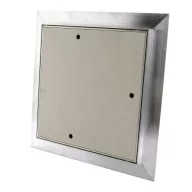   Gipszkartonba szerelhető alumínium szervízajtó - fehér 400x400 mm