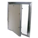 Gipszkartonba szerelhető porálló alumínium szervízajtó - fehér 400x400 mm