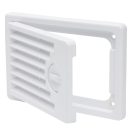 Műanyag szervízajtó szellőzőráccsal 150 x 100 mm