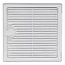 Műanyag szervízajtó szellőzőráccsal 250x250 mm