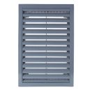 Műanyag szürke szellőzőrács rovarhálóval 180x250 mm GP 180x250 RNI