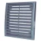Műanyag szürke szellőzőrács rovarhálóval 200x200 mm GP 200x200 RNI