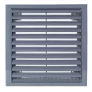 Műanyag szürke szellőzőrács rovarhálóval 200x200 mm GP 200x200 RNI