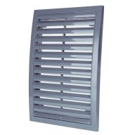   Műanyag szürke szellőzőrács rovarhálóval 200x300 mm GP 200x300 RNI
