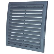   Műanyag szürke szellőzőrács rovarhálóval 350x350 mm GP 350x350 RNI