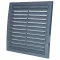Műanyag szürke szellőzőrács rovarhálóval 350x350 mm GP 350x350 RNI