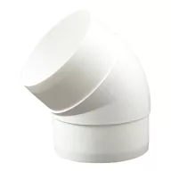 Könyök 100 mm 45°, műanyag