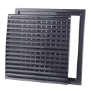 Műanyag szürke, kézzel szab.szellőzőrács 150x150 mm GP 150x150 RNP