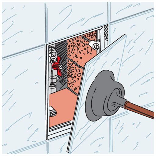 Csempézhető fém szervízajtó 300 x 400 mm