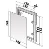 Csempézhető fém szervízajtó 150 x 150 mm