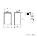 Köndenzvíz gyűjtő 110x55 mm