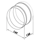 Rezgéscsillapító csőtoldó 150 mm