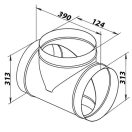 Fém T idom TM 315/125