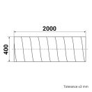 Spiko szellőzőcső 400 mm / 2m