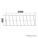 Spiko szellőzőcső 450 mm / 2m