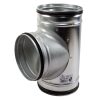 Fém T idom gumitömítéssel TM-O 125/125 mm