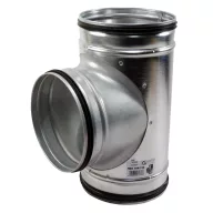 Fém T idom gumitömítéssel TM-O 125/125 mm