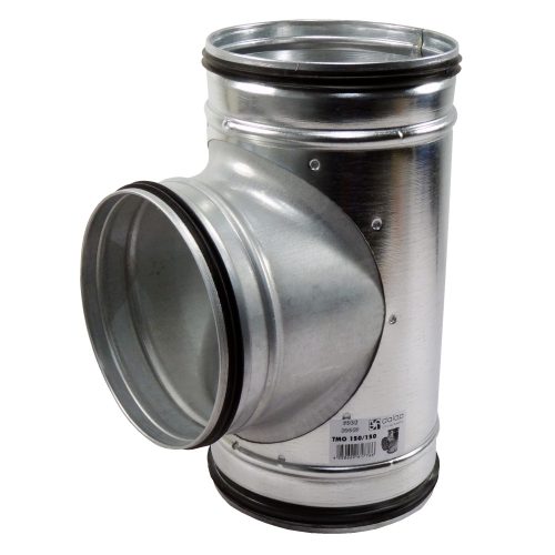 Fém T idom gumitömítéssel TM-O 125/125 mm