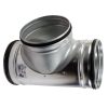 Fém T idom gumitömítéssel TM-O 125/125 mm