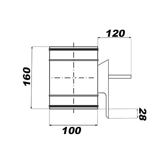 Motorra köthető elzáró és szabályzó szelep 100