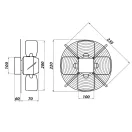 Ipari fali ventilátor RAB ENGINE 200