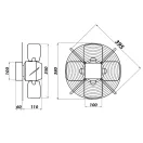 Ipari fali ventilátor RAB ENGINE 350