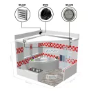 Fém radiális csőventilátor TURBINE M 125