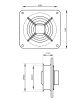 Ipari fali ventilátor RAB TURBO/400V 400