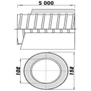 Sonoflex hő és hangszigetelt szellőzőcső NA100 / 5m