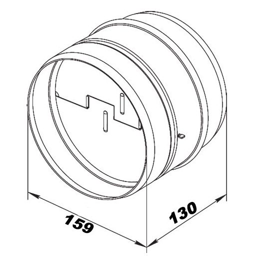 Fém visszacsapó szelep KOM 160 IZ