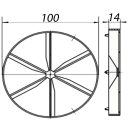 Visszacsapó szelep ventilátorokhoz DALAP PBV 100 mm 