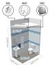 Visszacsapó szelep ventilátorokhoz DALAP PBV 100 mm 