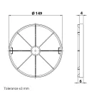 Visszacsapó szelep ventilátorhoz, műanyag fóliás kivitel Ø 150 mm