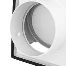 Fém gravitációs zsalus fehér színű 100 mm szellőzőrács 102 BKNW