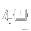 Fém gravitációs zsalus fehér színű 100 mm szellőzőrács 102 BKNW