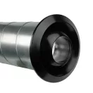 Állítható fém légfúvóka Dalap EYED 160 fekete, Ø 160 mm