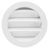   Fém szellőzőrács fehér színű 80 mm rovarhálóval AVW 80