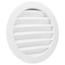 Fém szellőzőrács fehér színű 150 mm rovarhálóval AVW 150