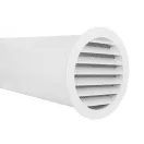 Fém szellőzőrács fehér színű 200 mm rovarhálóval AVW 200