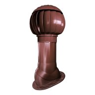   Huzatfokozó tetőátvezetővel 160 mm – Dalap DORN P barna