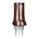 Huzatfokozó tetőátvezetővel 160 mm – Dalap DORN P barna